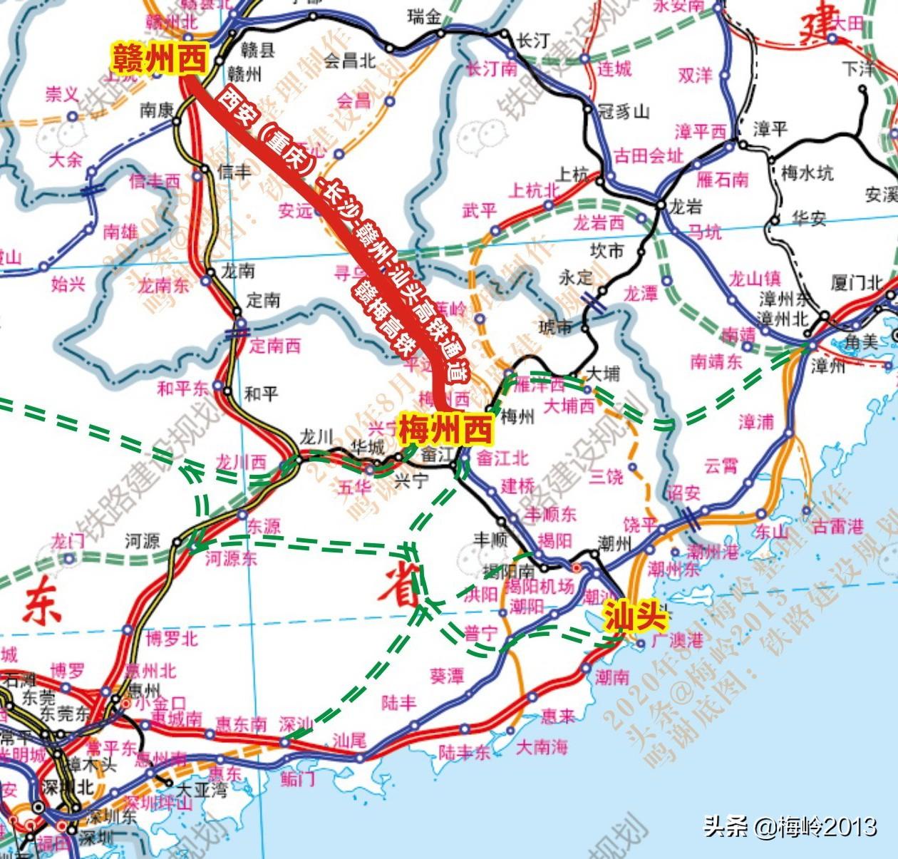 最新规划的高铁线路