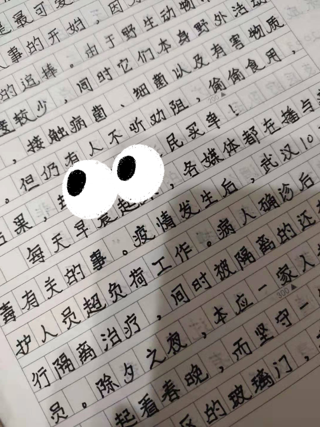 最新语文作文疫情